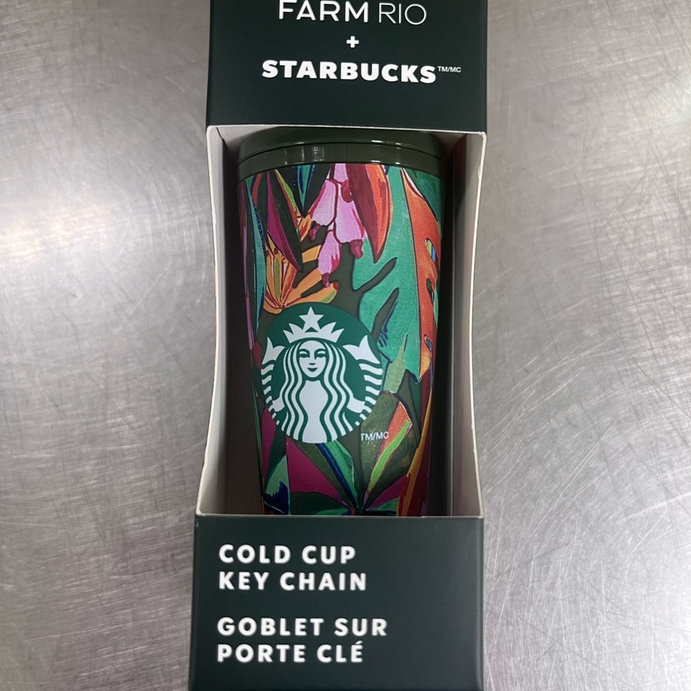 Farm Rio + Starbucks Key Chain NWT‎ - Picture 2 of 6